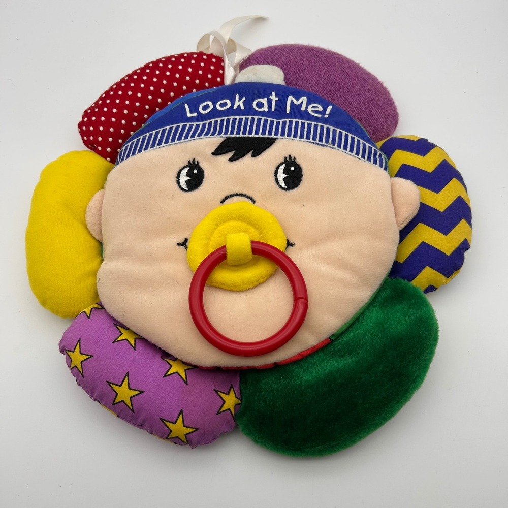 Baby's First Book Club Look at Me! Soft Activity Mirror Toy 2003 Flower Plush